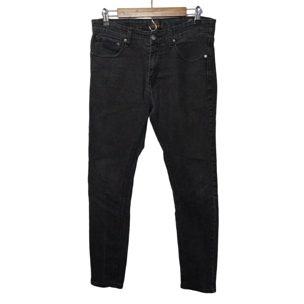 Across the pond skinny jeans mens size 32x32 super stretch black